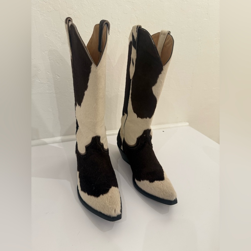 Rare real cow hair cowboy boots